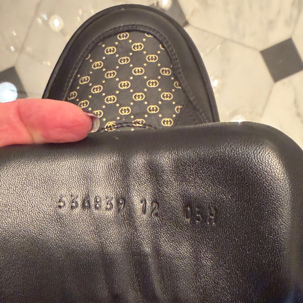 Gucci Dapper Dan Black and Gold High Top Patterned Sneakers - Picture 7 of 11